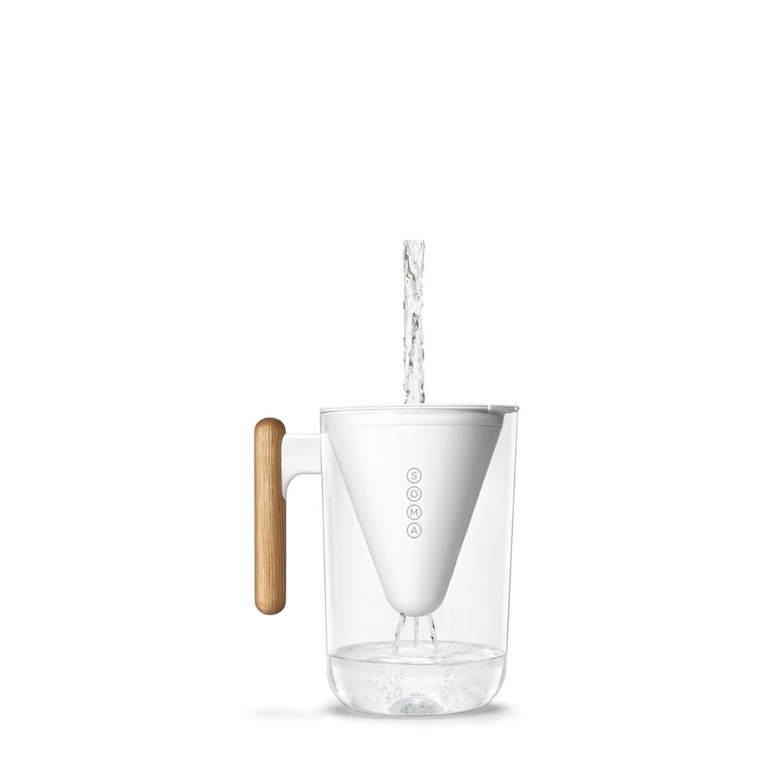 Soma Pitcher Plant-Based Water Filtration Pitcher White 10-Cup