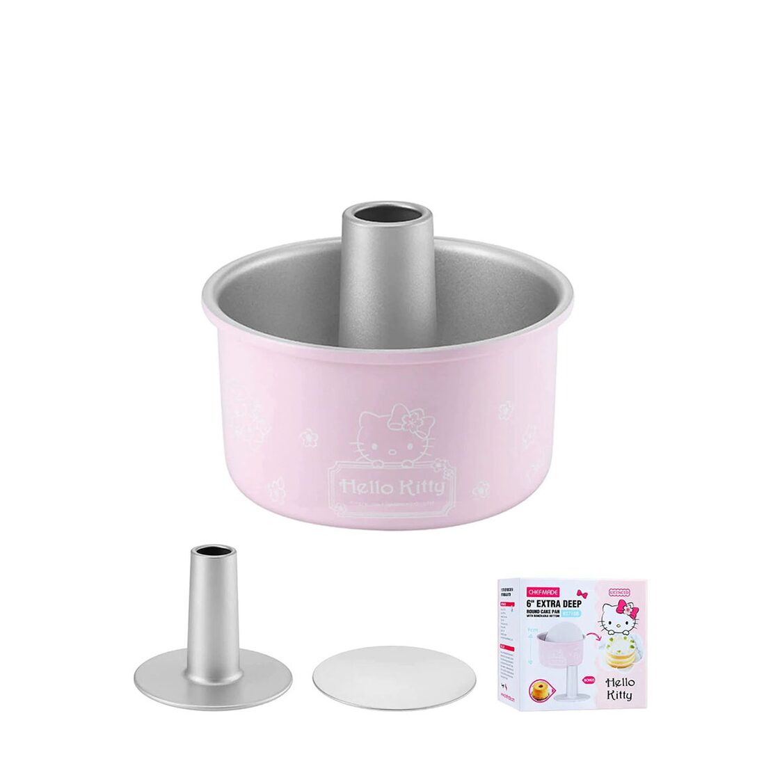 CHEFMADE Hello Kitty Round Deep Cake Pan with Removable Bottom 1898CM-KT7108