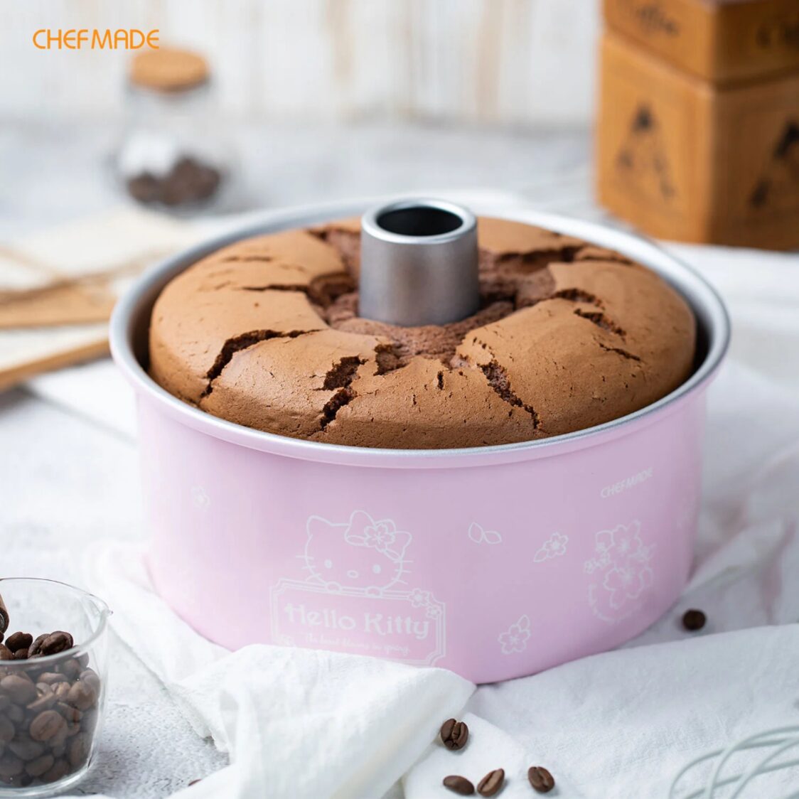 CHEFMADE Hello Kitty Round Deep Cake Pan with Removable Bottom 1898CM-KT7108
