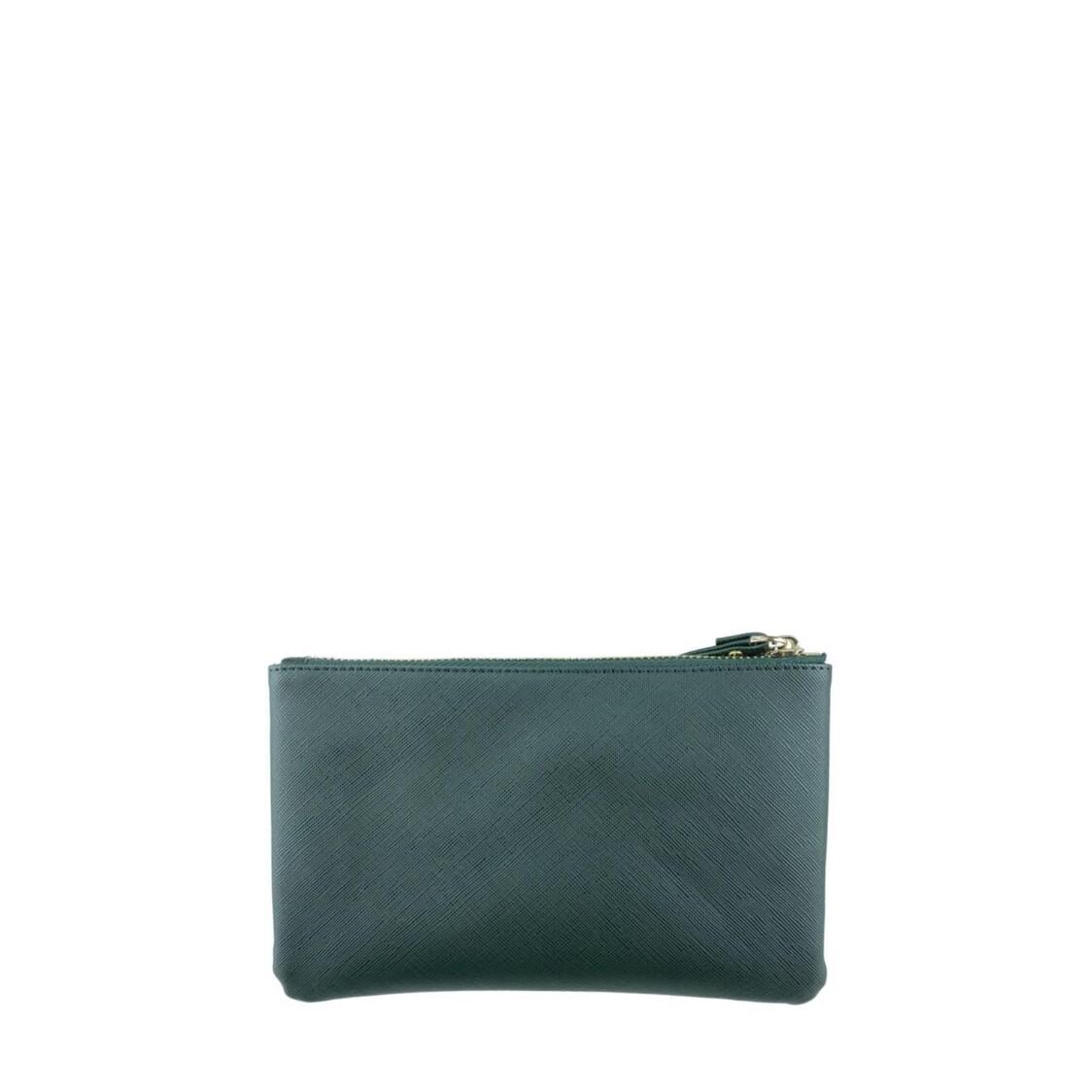 Mel&Co Saffiano-Effect Wristlet Loop Handle Pouch