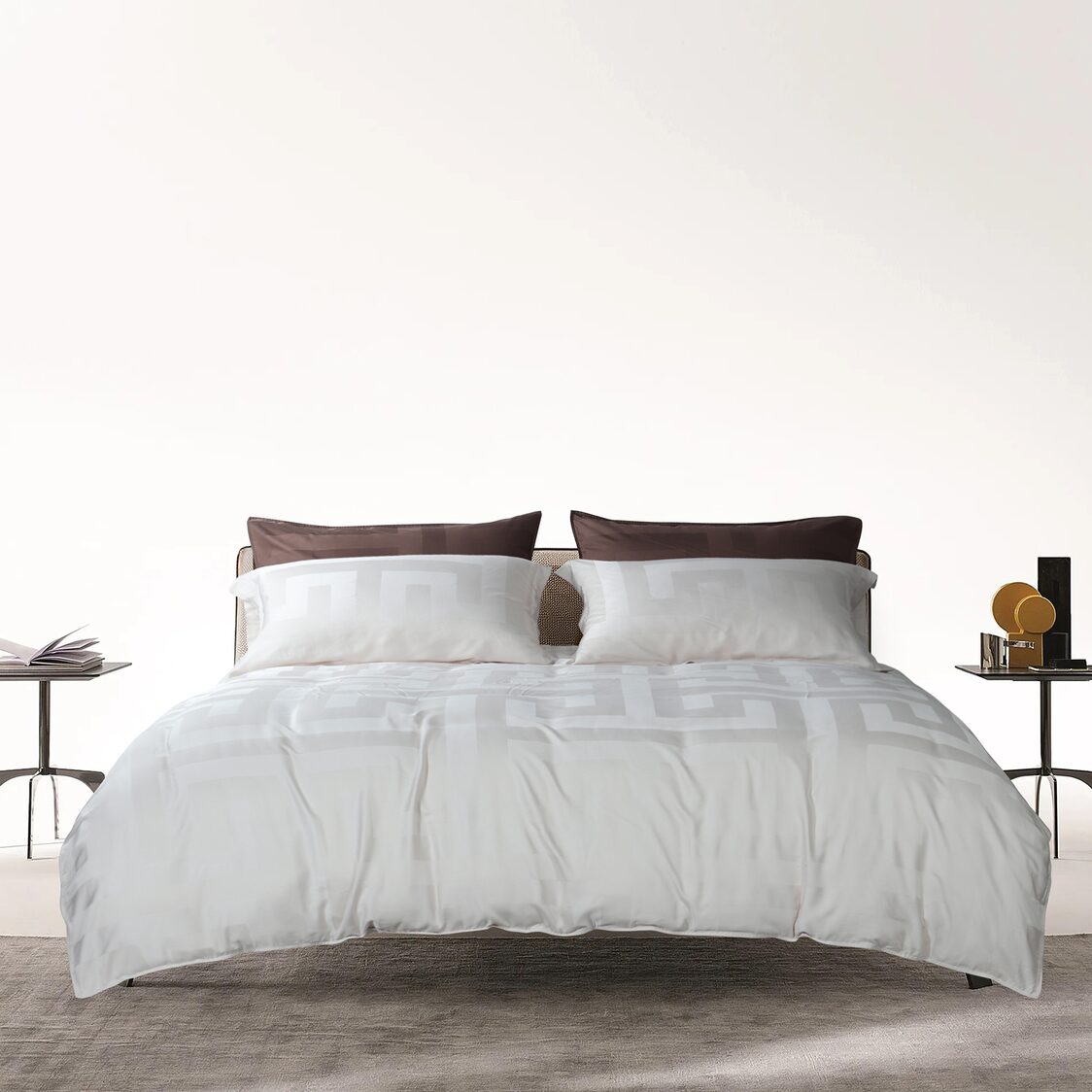 Intero Toni Fitted Sheet Set / Bed Set - Champagne Petal