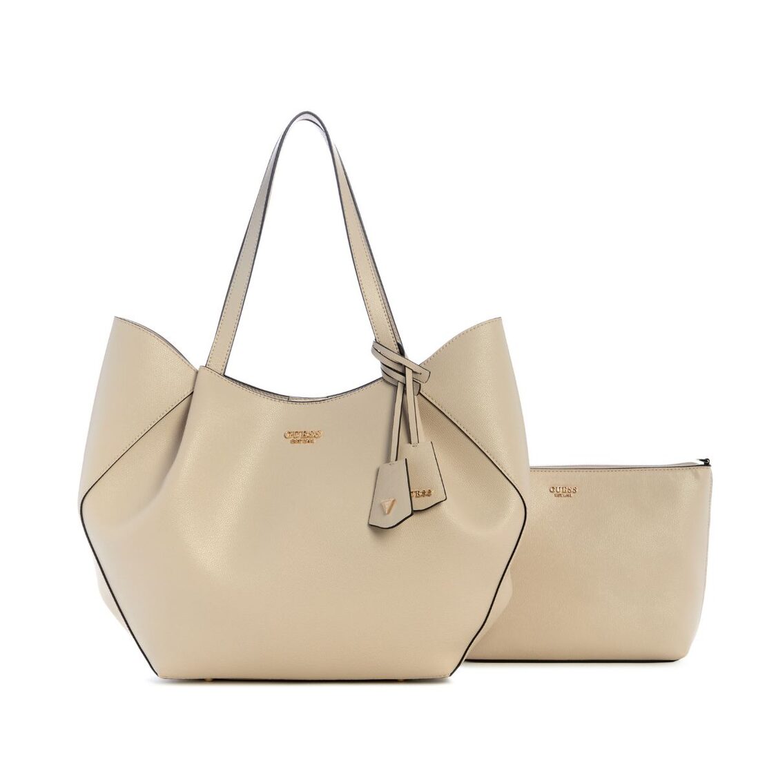 AMORETTE 2 IN 1 TOTE,LIGHT TAUPE