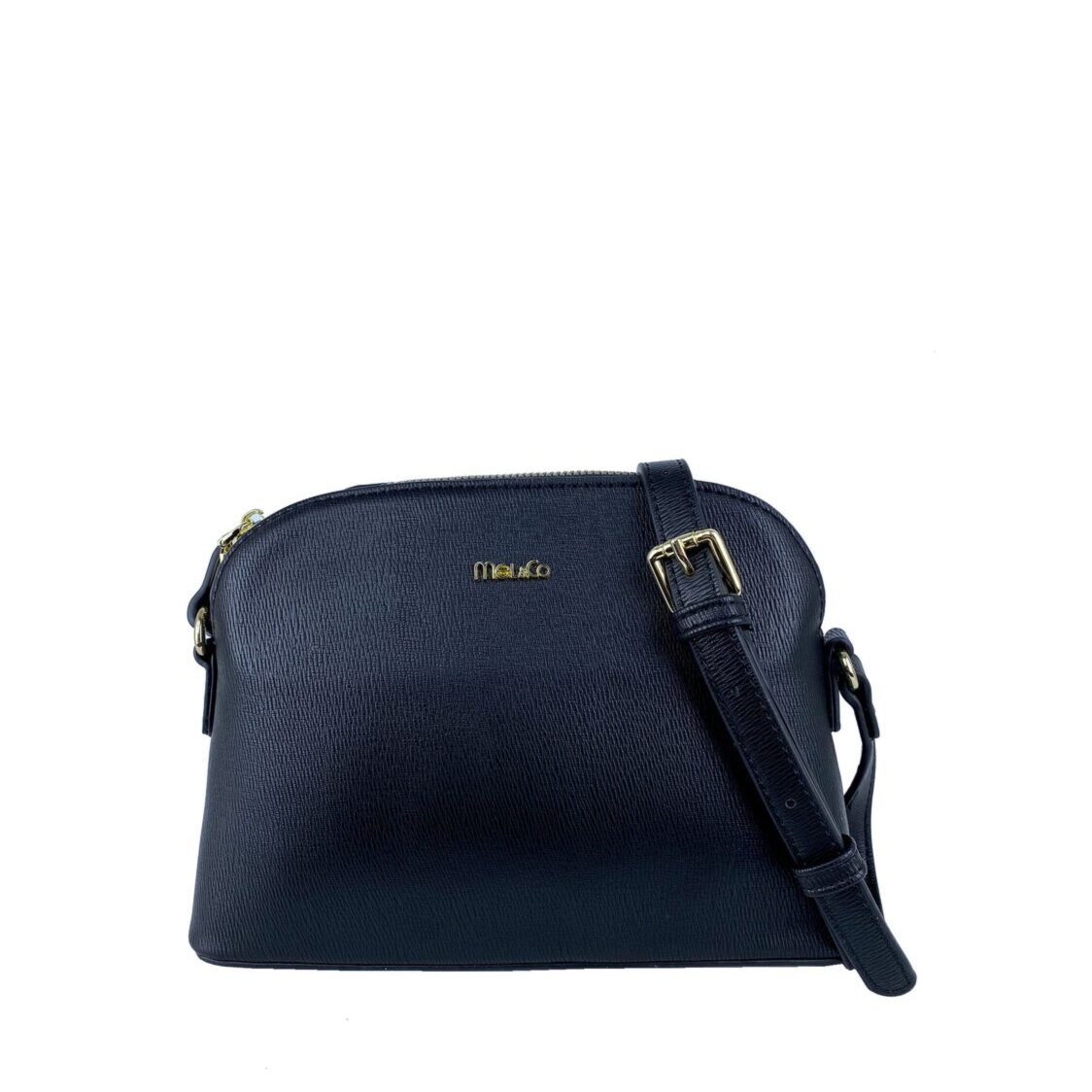 Mel&Co Embossed Faux Leather Dome Sling Bag