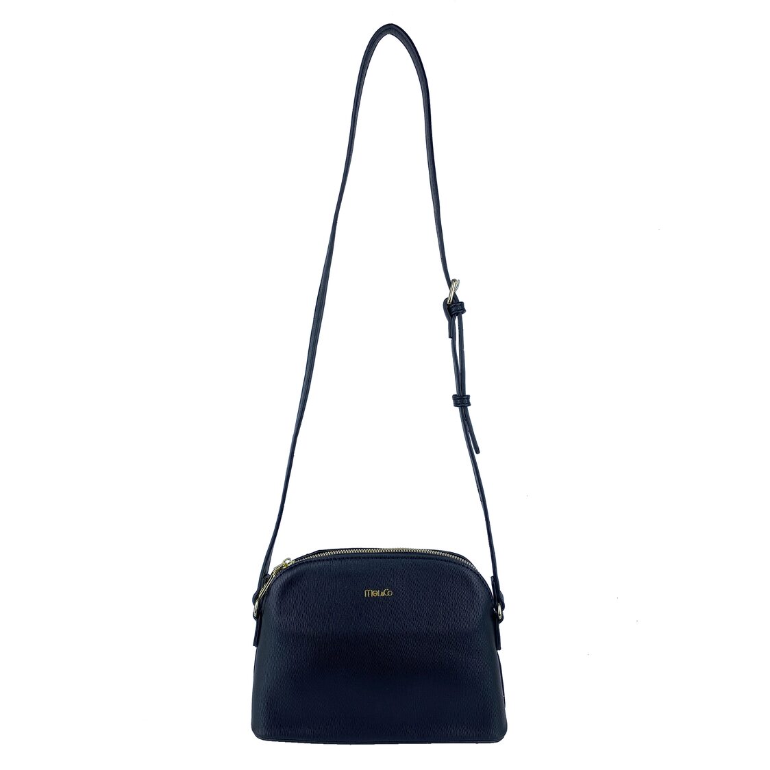 Mel&Co Embossed Faux Leather Dome Sling Bag