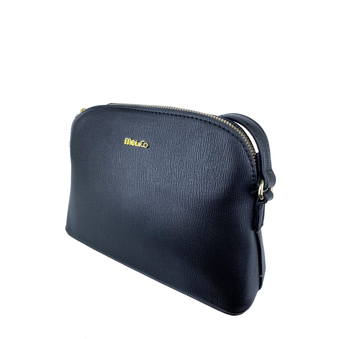Mel&Co Embossed Faux Leather Dome Sling Bag