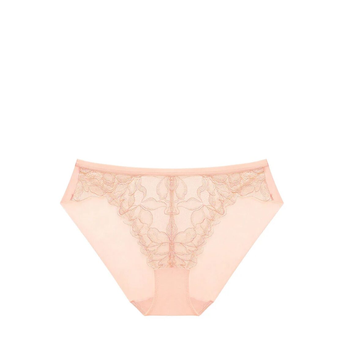 Triumph Magnolia Lace High Leg Brief V S Terracotta