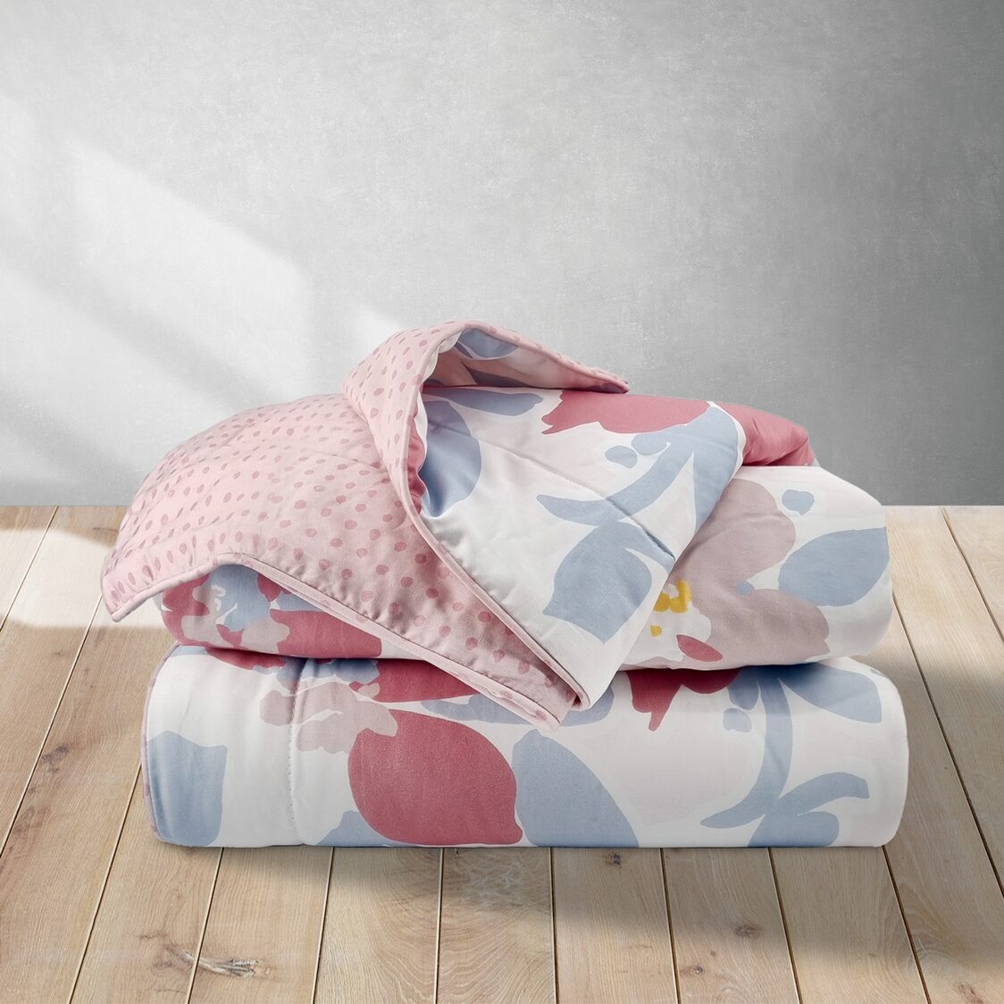 ESPRIT 100% Cotton Luster Sateen Comforter 1200TC Camellia