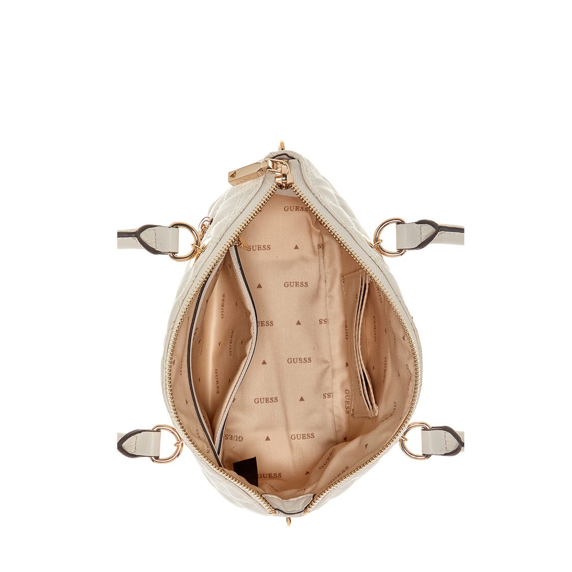 Guess Giully Mini Satchel, Off White