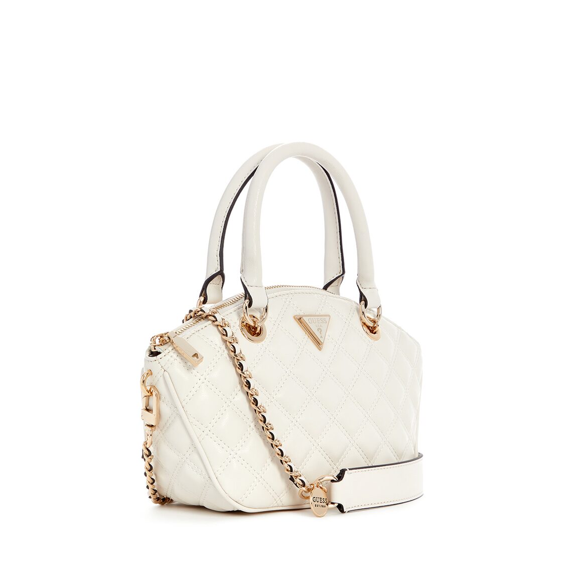 Guess Giully Mini Satchel, Off White