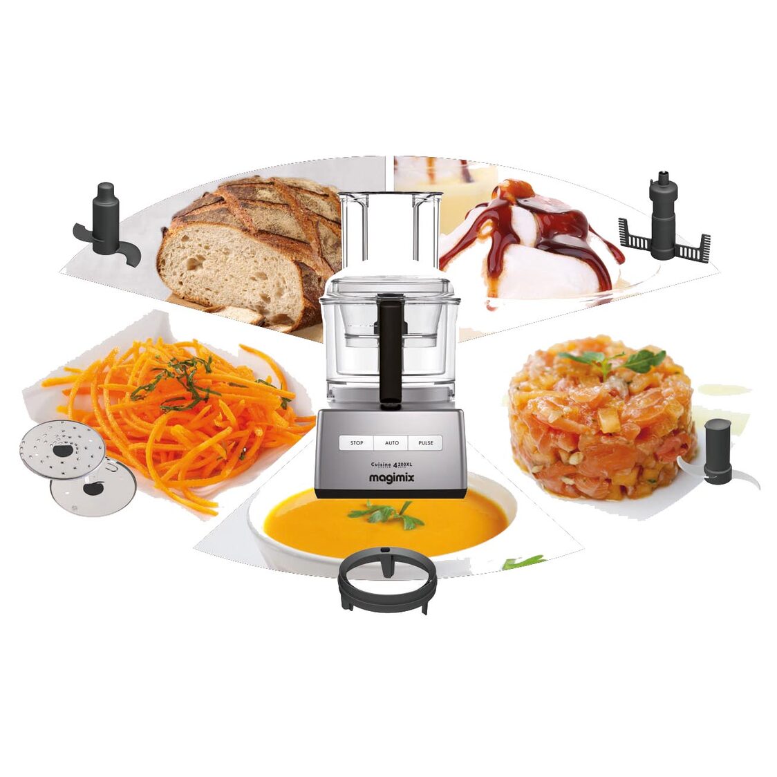 Magimix 4200XL Noir Multifunction Food Processor MGMX021416
