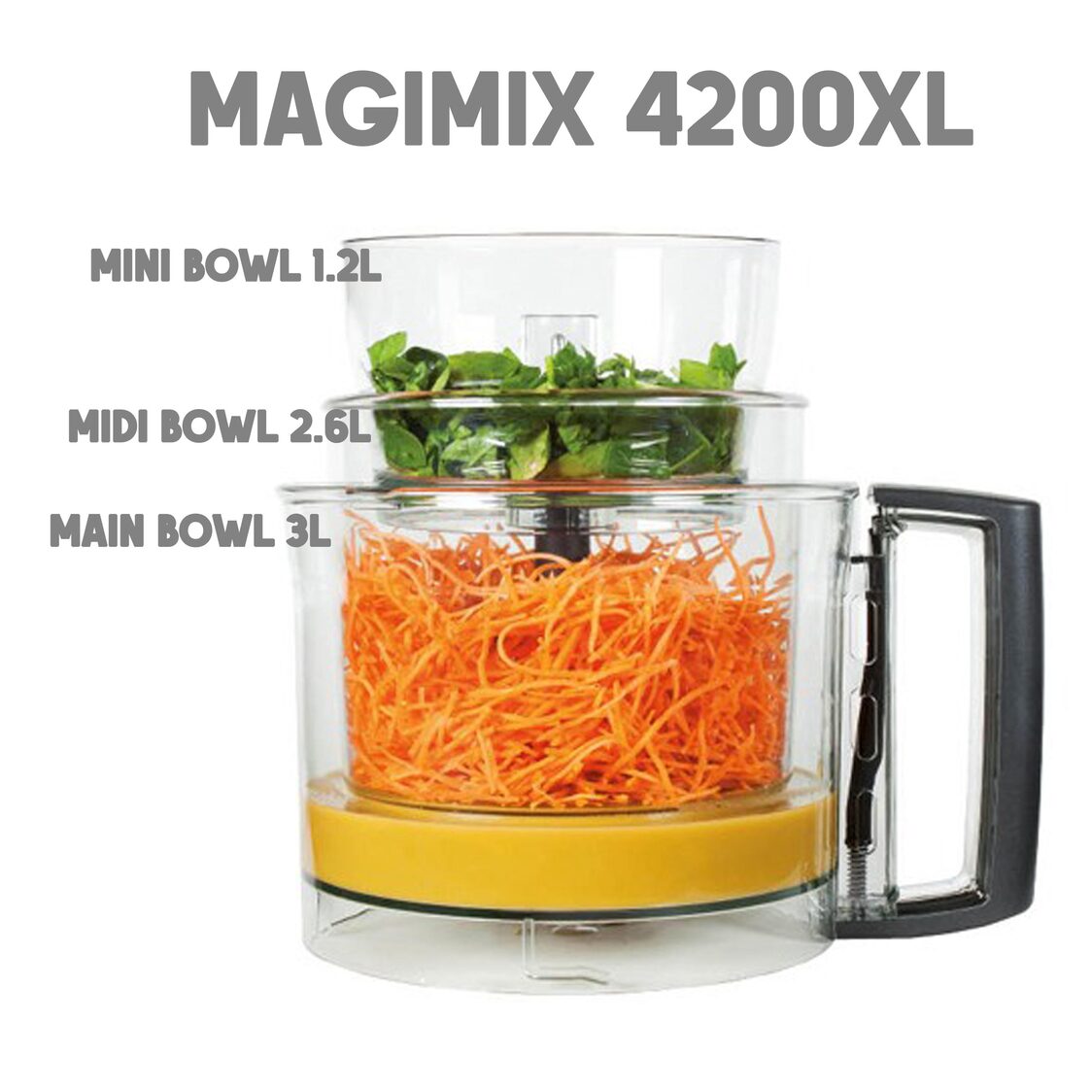 Magimix 4200XL Noir Multifunction Food Processor MGMX021416