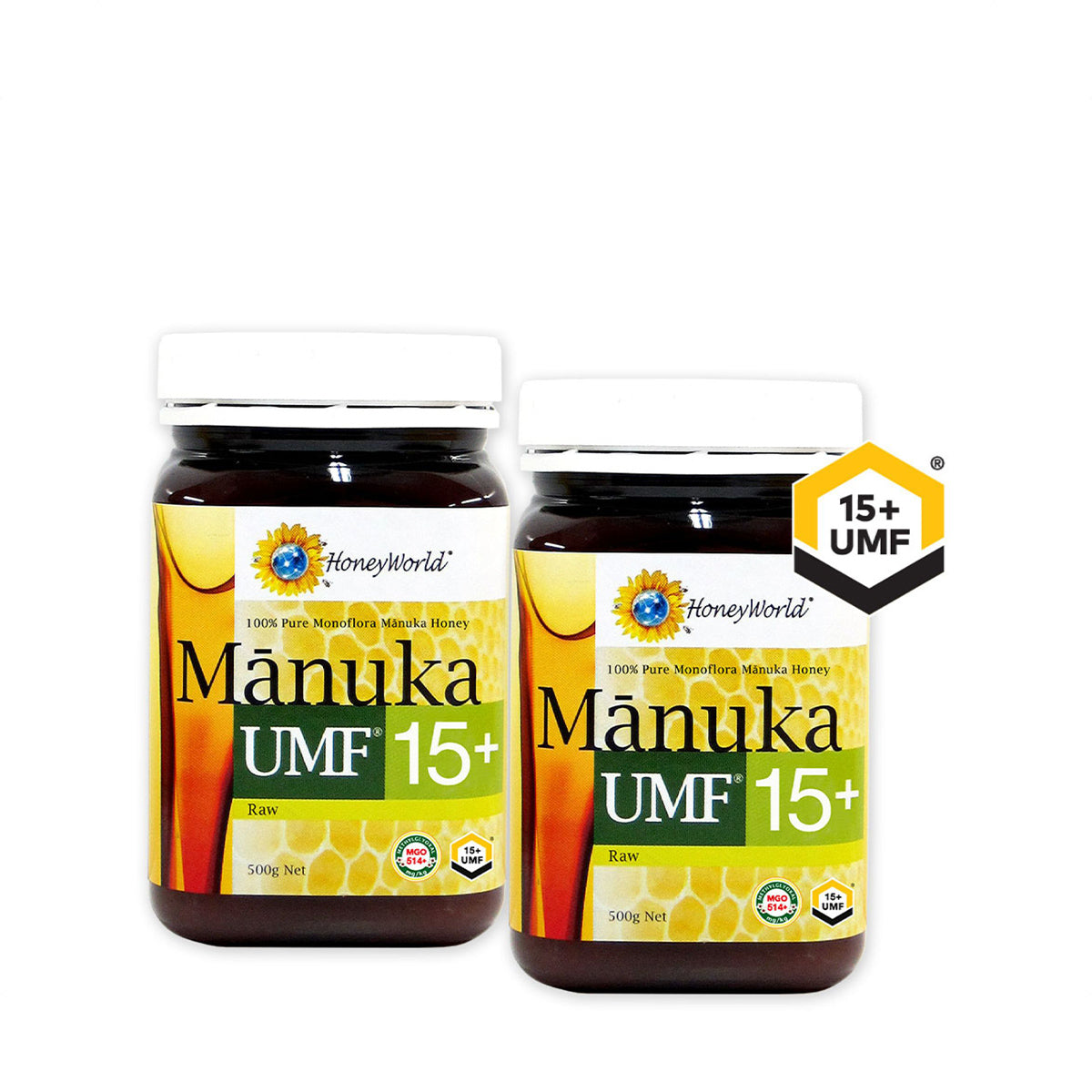 HoneyWorld®Manuka UMF™ 15+ 500G(2 Bottles)