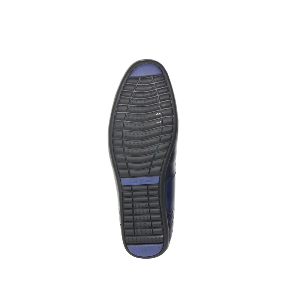 Frank Williams Men Shoes Slip-on Blue M011