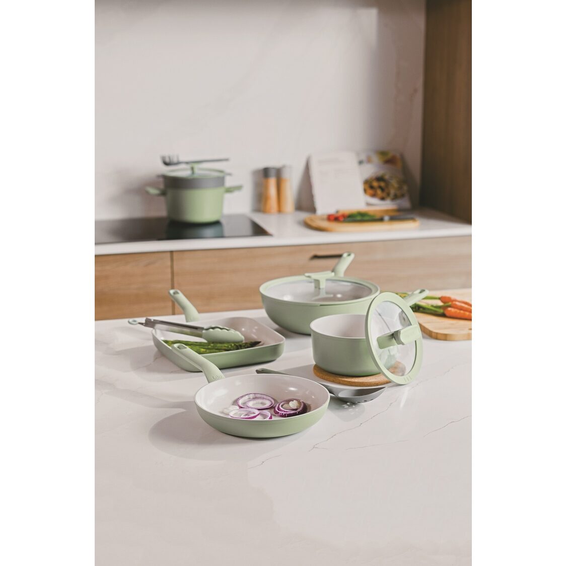 Berghoff Casserole/Stockpot Balance SA (Cover Included) Light Green