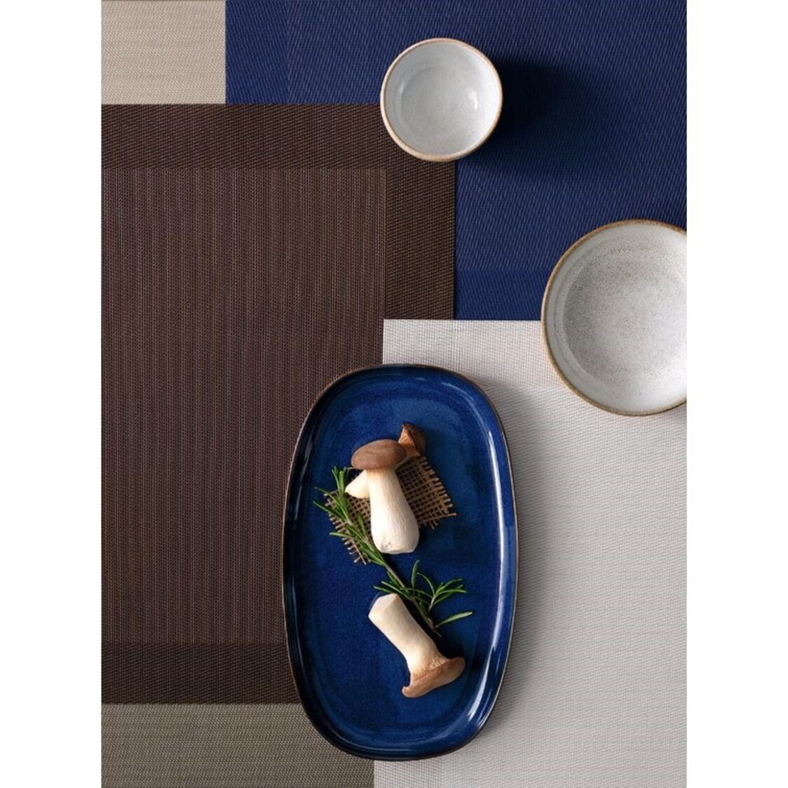 J. Rapee Border Placemat Chocolate