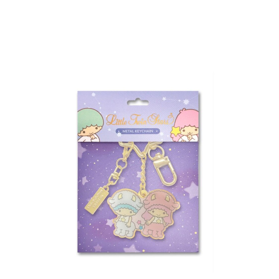 The Singapore Mint Taurus Little Twin Stars Horoscope 24K Gold-Plated Keychain with 24K GP Charm