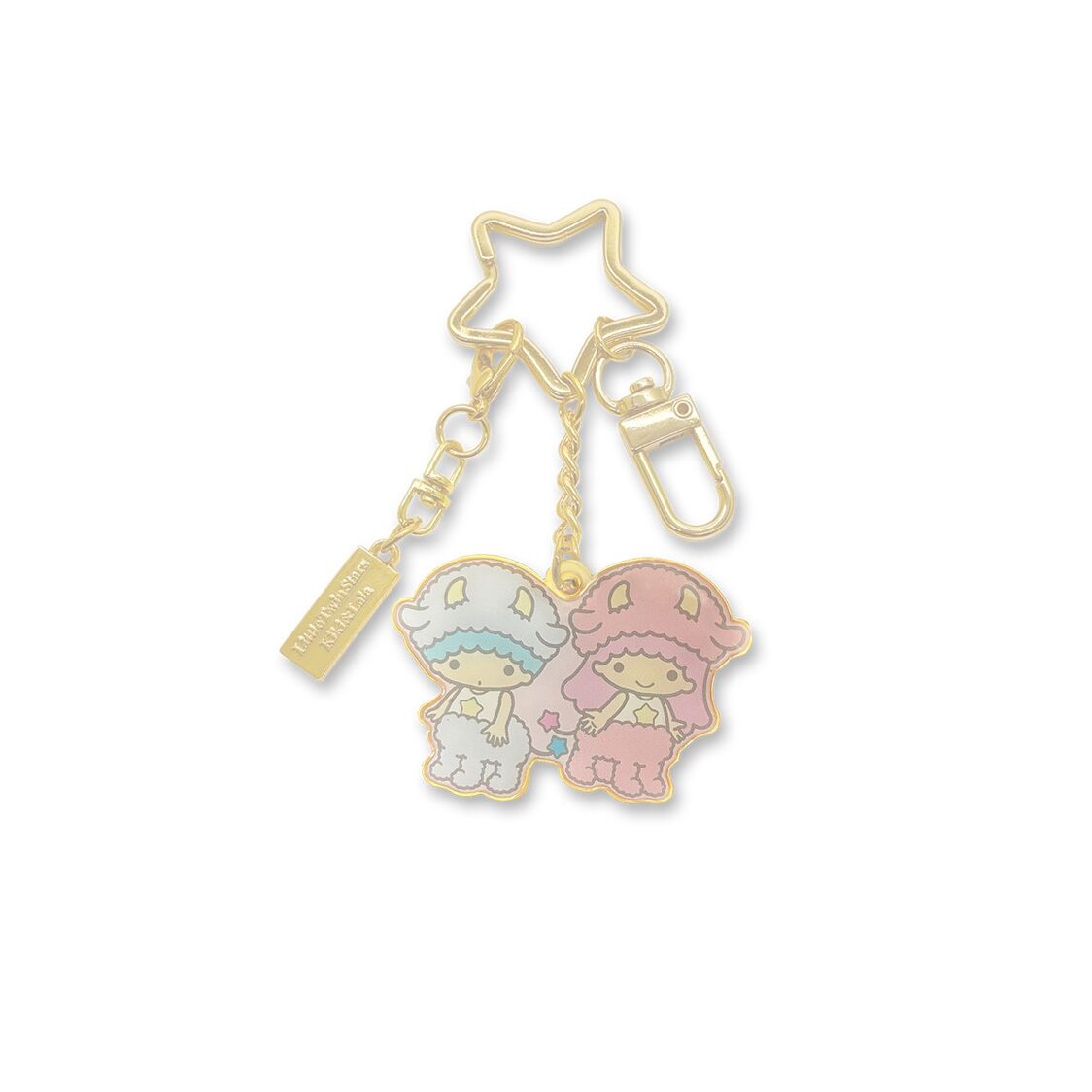 The Singapore Mint Taurus Little Twin Stars Horoscope 24K Gold-Plated Keychain with 24K GP Charm