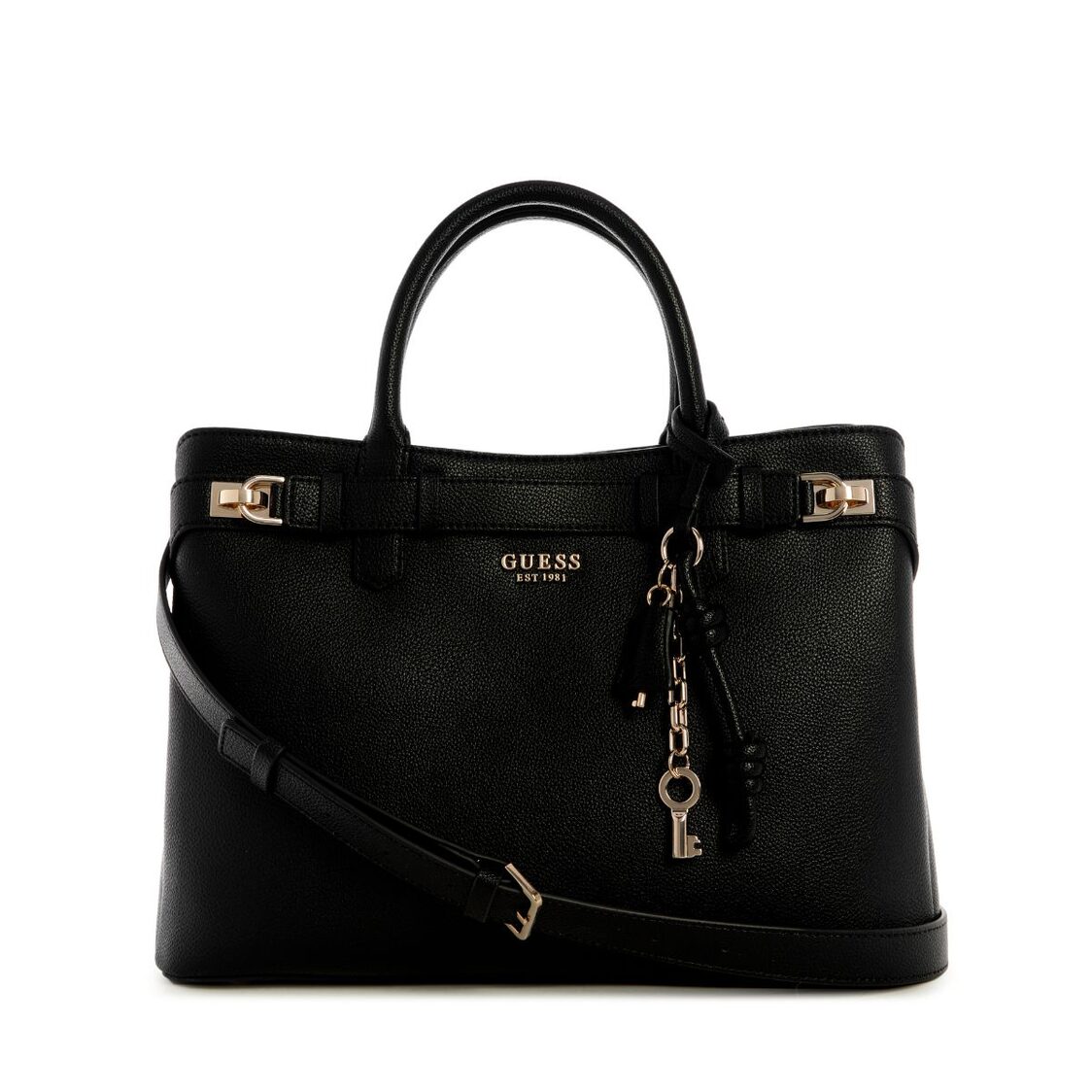 GREGORIA LRG GFRIEND SATCHEL,BLACK