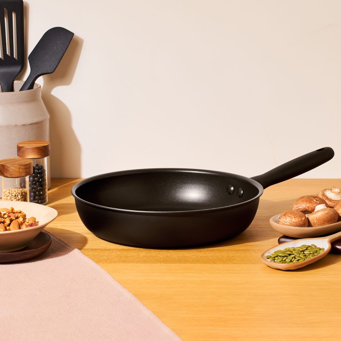 Meyer Midnight Nonstick Hard Anodized Open Frypan (Induction)
