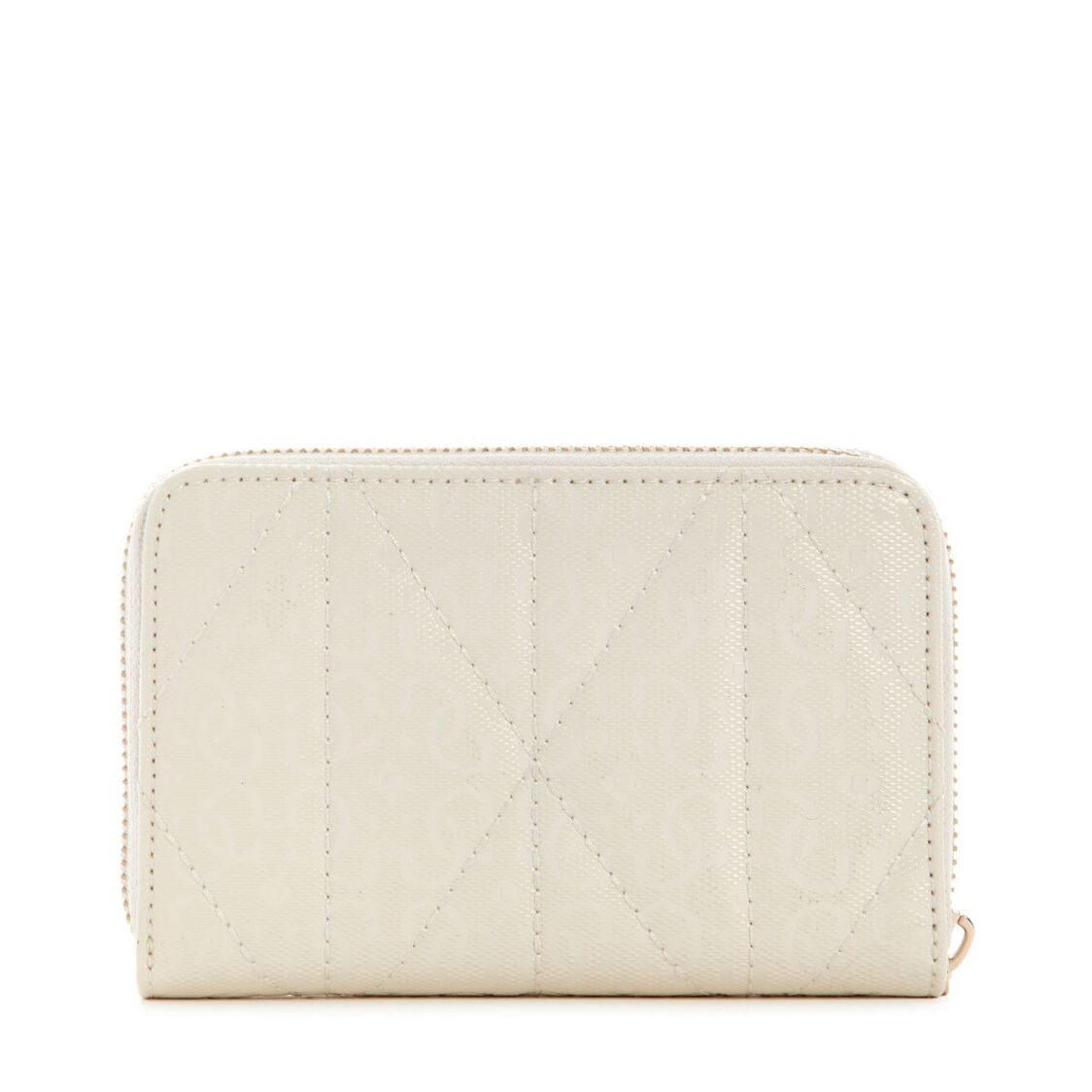 ALDINA SLG MEDIUM ZIP AROUND,OFF WHITE