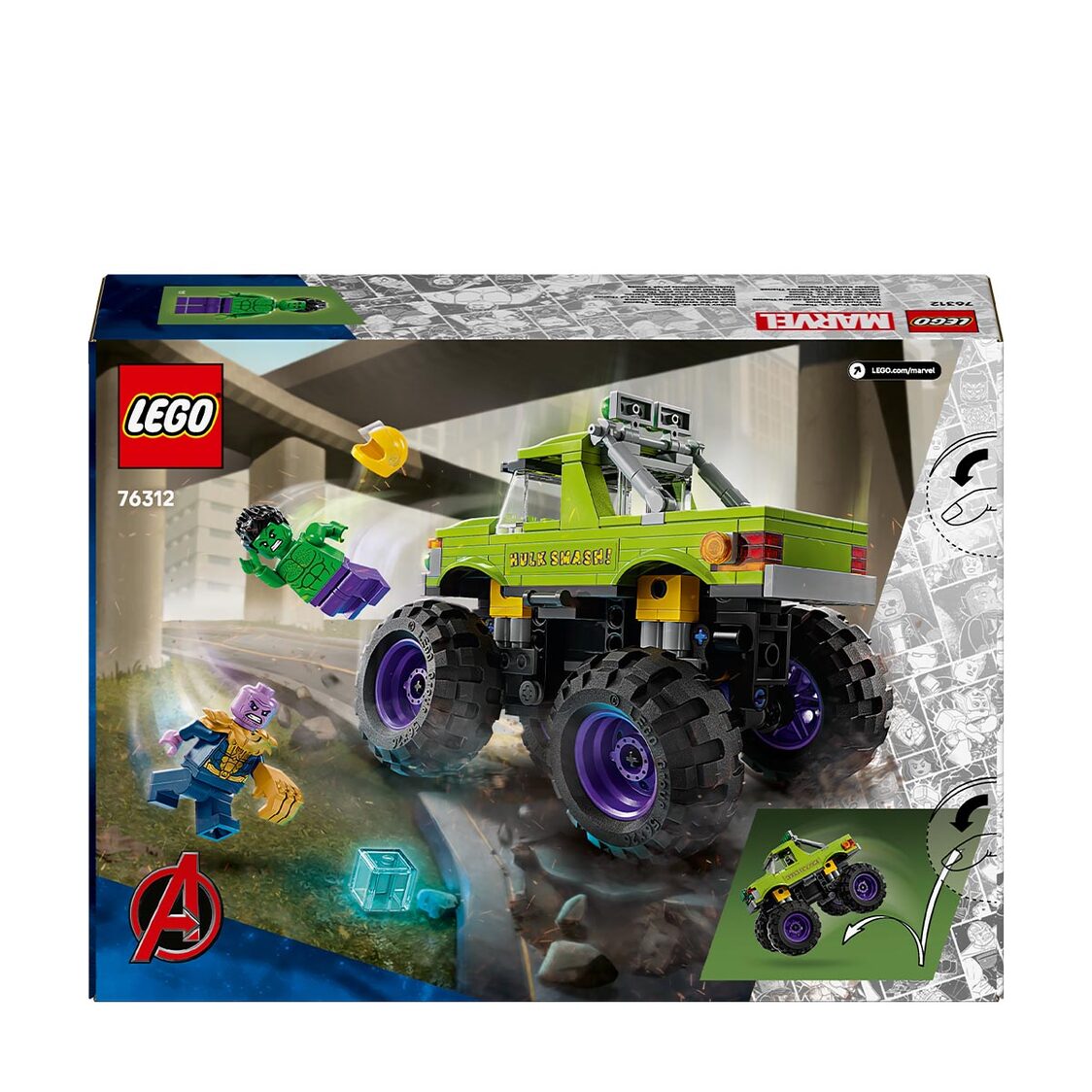 Lego 76312 The Hulk Truck vs. Thanos
