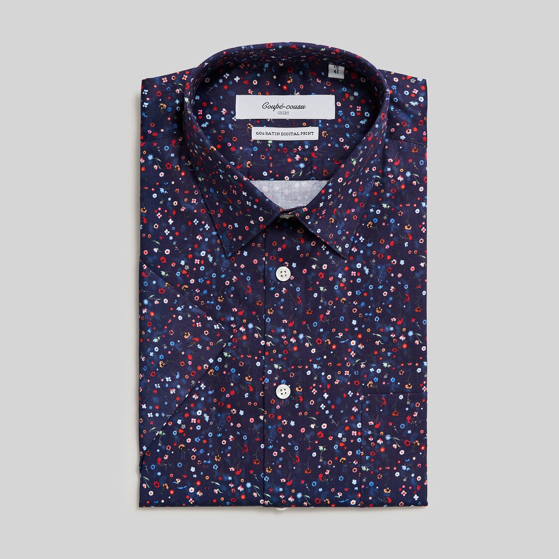 Coupe Cousu Short Sleeve Shirt, Print CCSSE327-PRINT