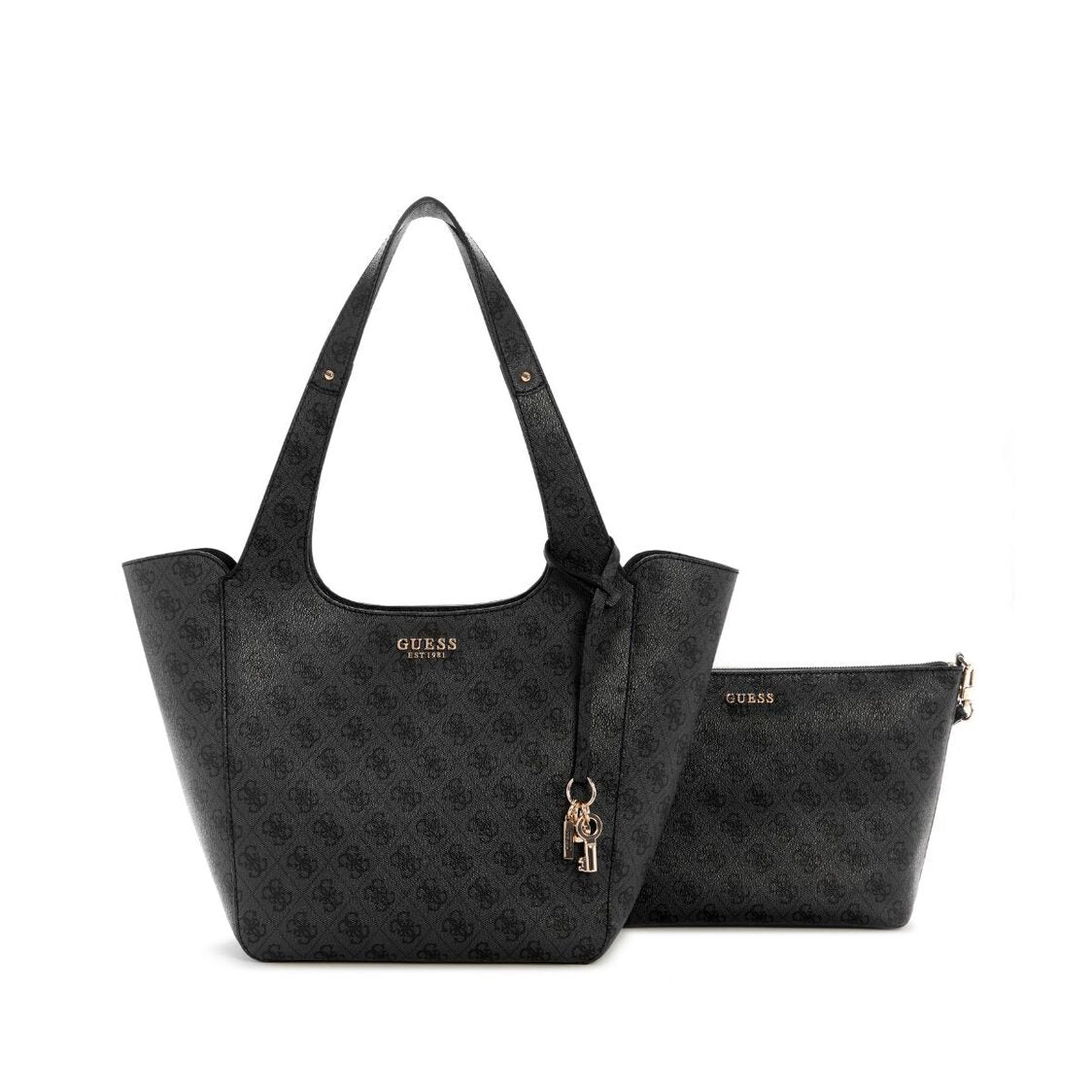 CALISTA 2 IN 1 TOTE,COAL LOGO