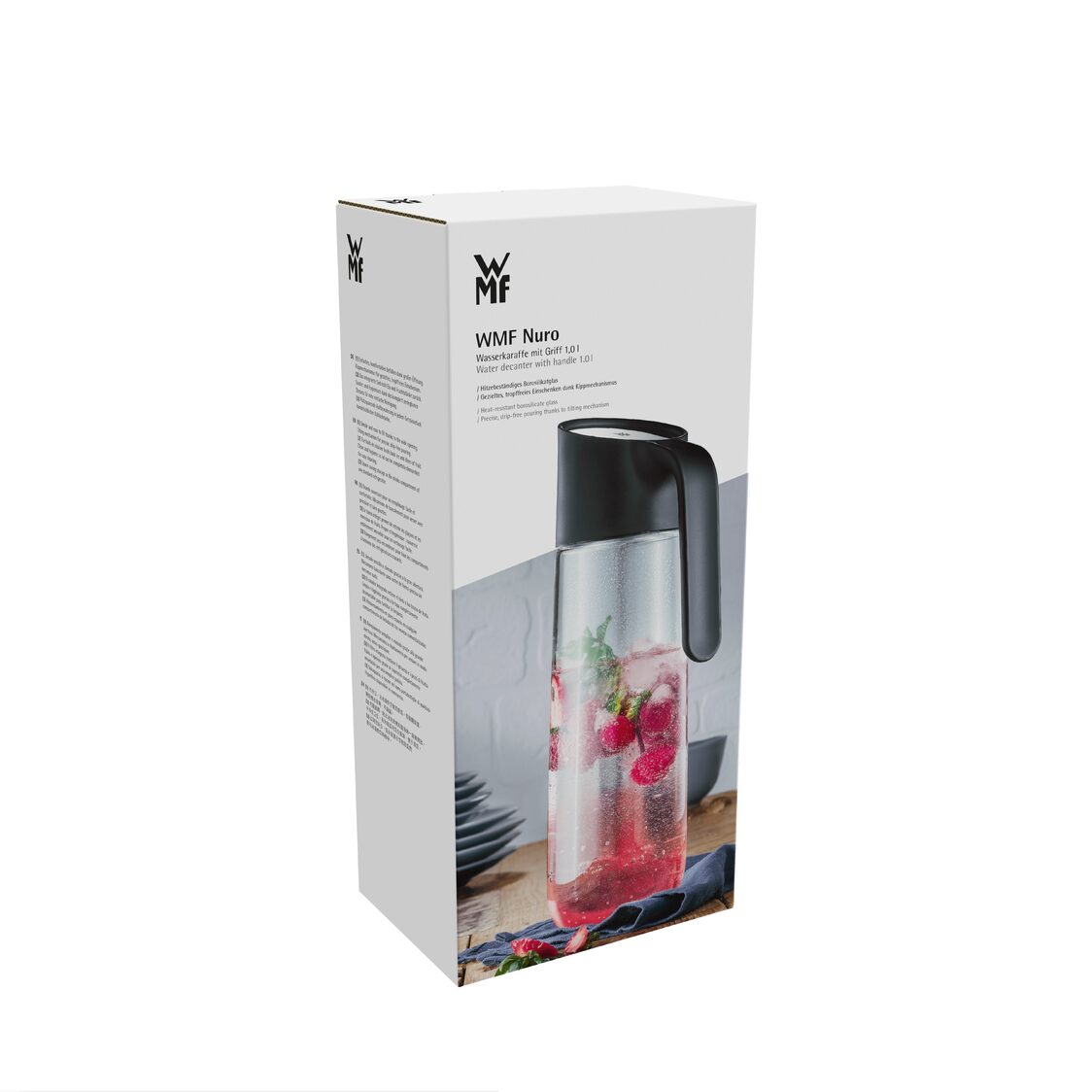 WMF Nuro Water Decanter Black With Handle 1.0L (06-9623-7390)