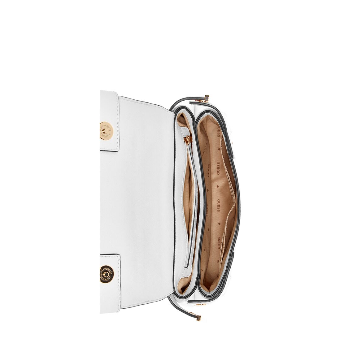Guess Anadela Convertible Crossbody Flap,White