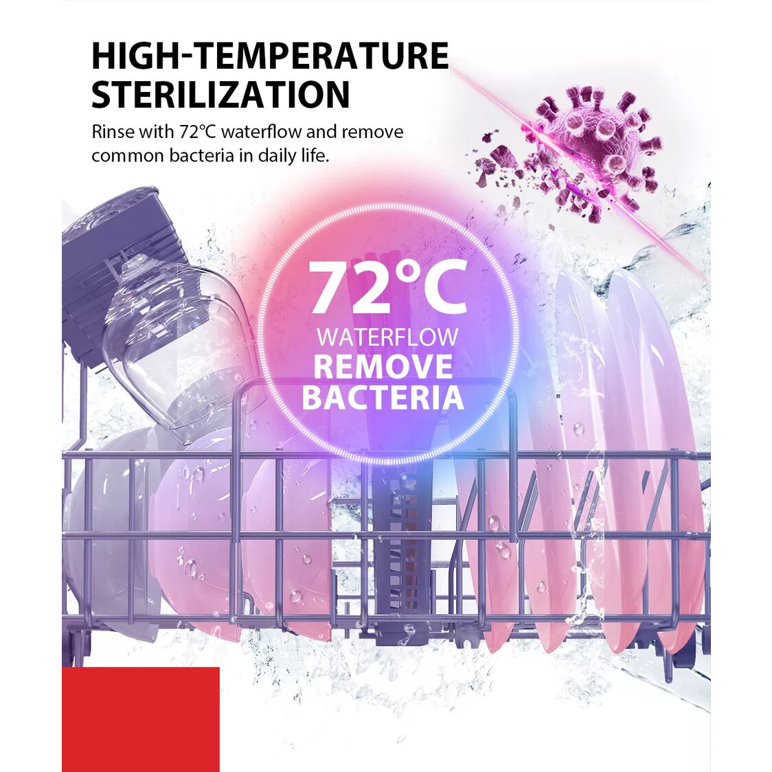TOSHIBA 5L Portable Dishwasher (DWS-22ASG K)