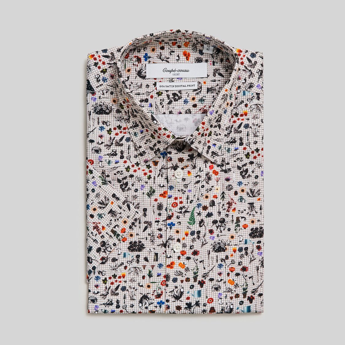 Coupe Cousu Short Sleeve Shirt, Print CCSSE323-PRINT