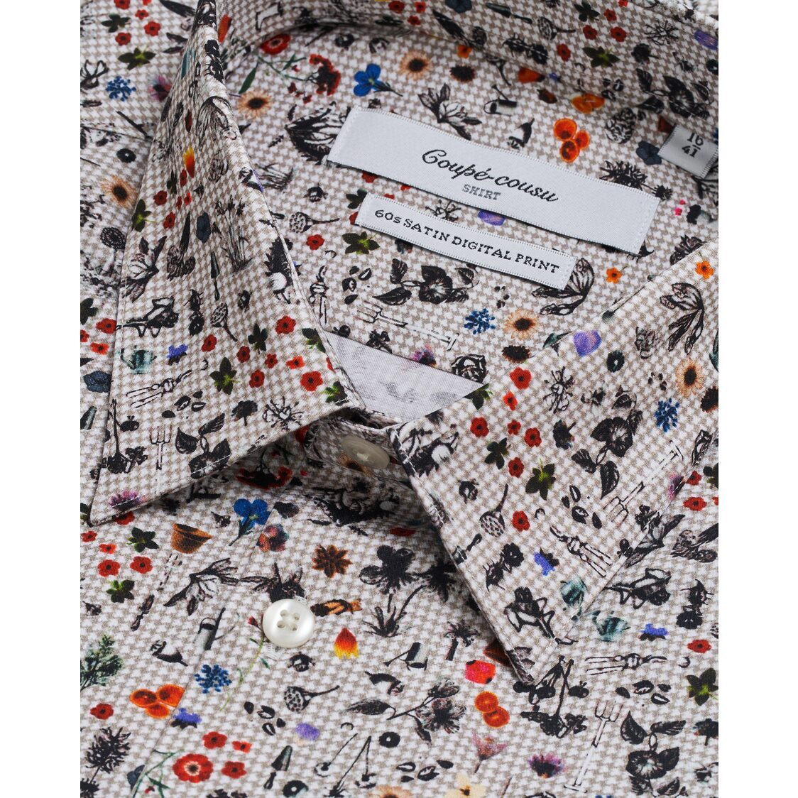 Coupe Cousu Short Sleeve Shirt, Print CCSSE323-PRINT