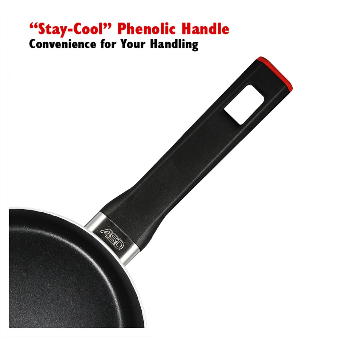 ASD Gusto Red Non-Stick Saucepan 16cm (HP8916-RD)