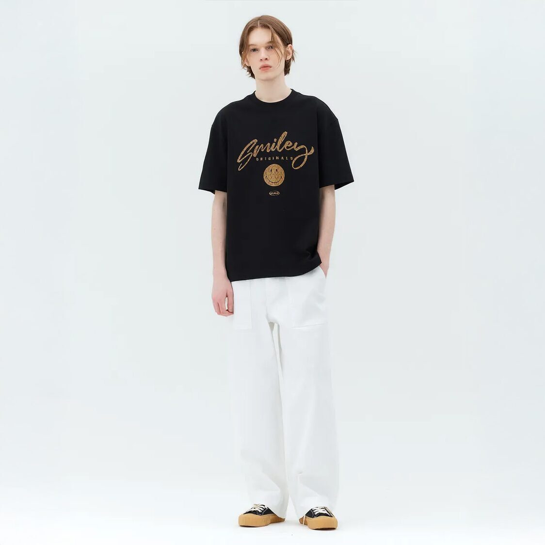 Mind Bridge Cargo White Denim Pants White