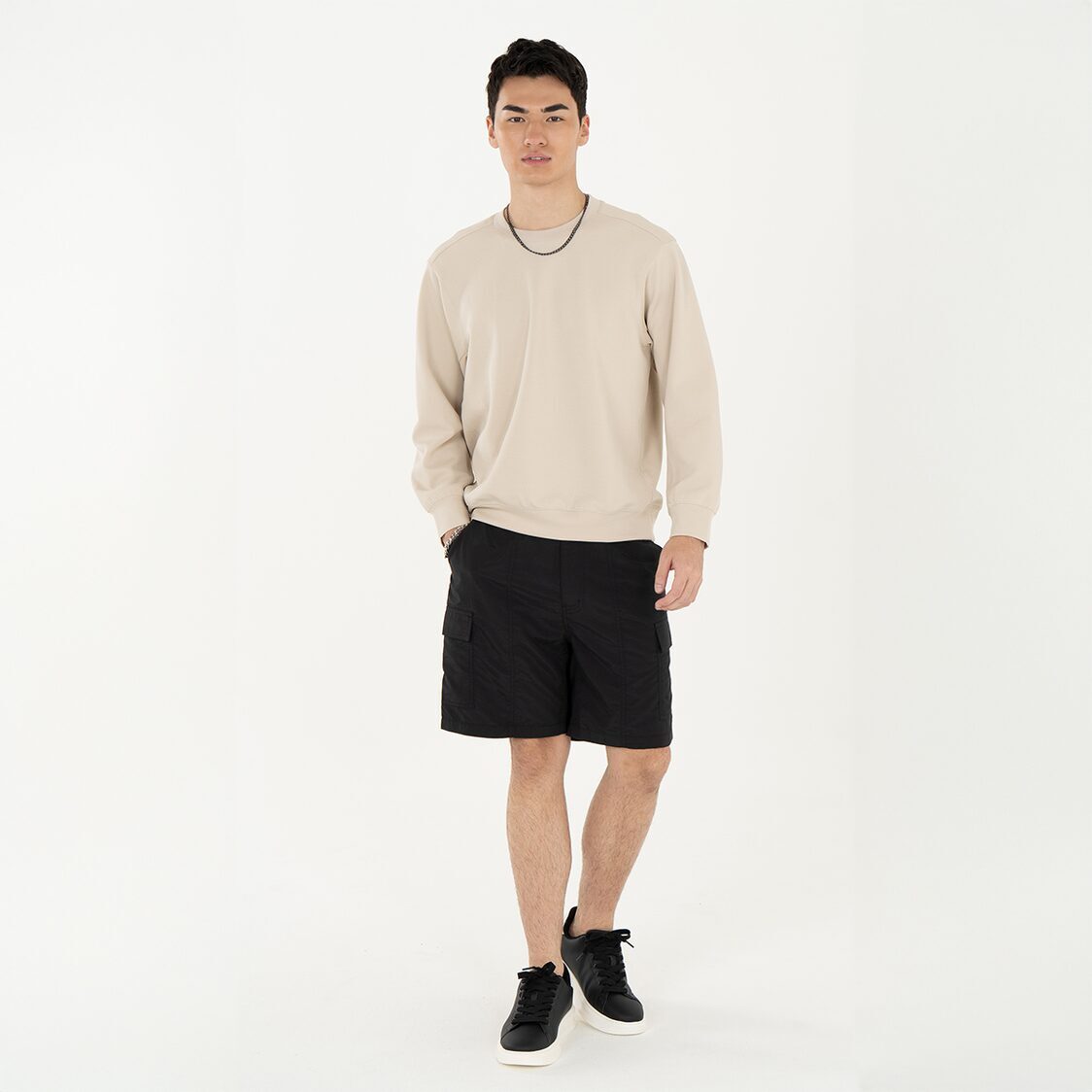 K/WOODS Mens Flow Sweater - Almond