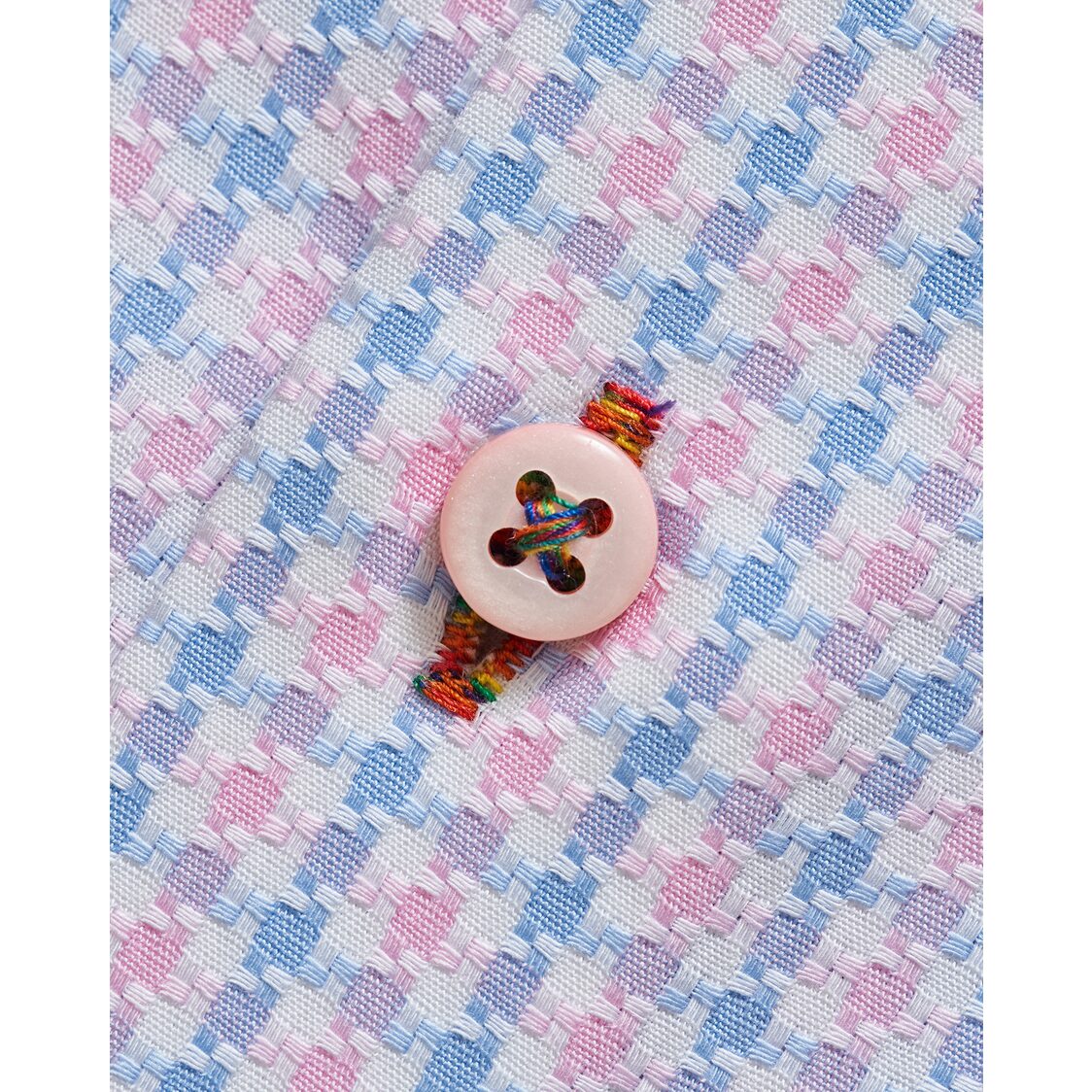 Coupe Cousu Short Sleeve Shirt, Fancy Dobby CCSSE261-MULTI