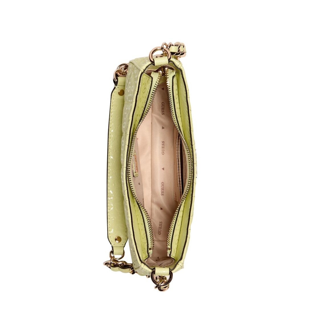 ALDINA TOP ZIP SHOULDER BAG,CITRINE