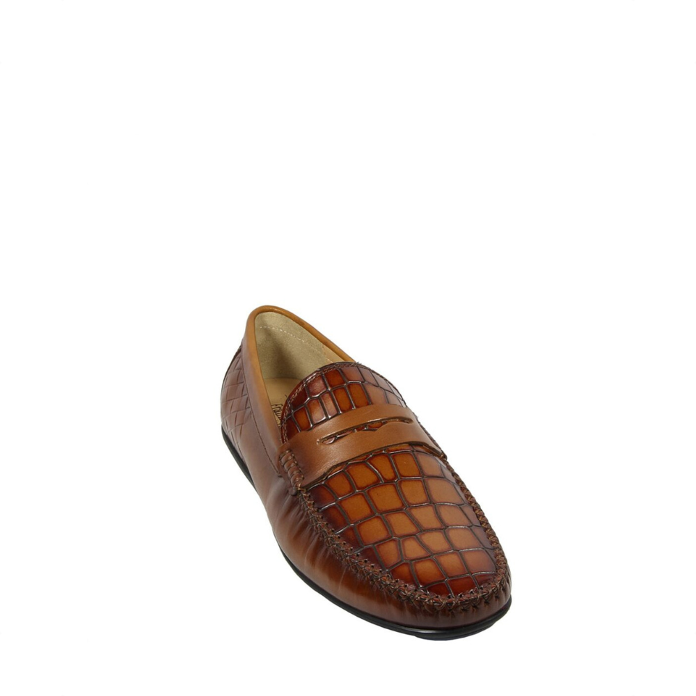 Frank Williams Men Shoes Slip-on Brown M010