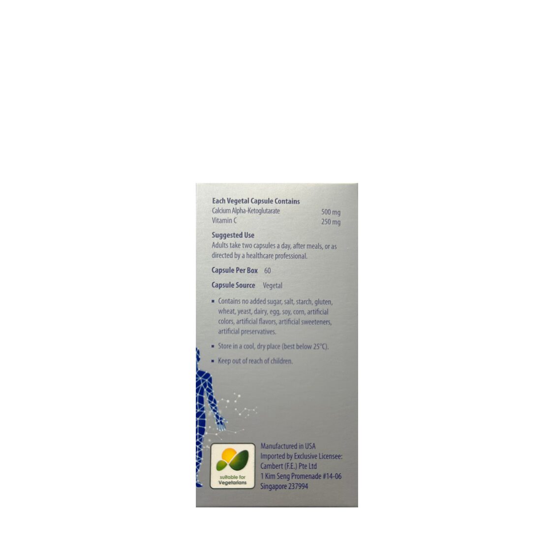 Kordel's Calcium Alpha-Ketoglutarate ( Ca-AKG ) 60's