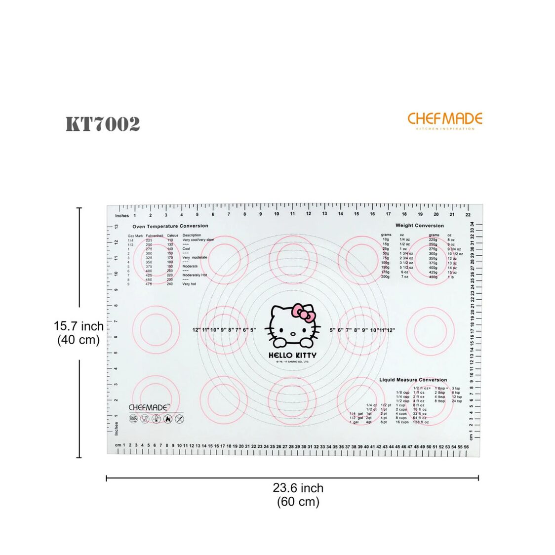 CHEFMADE Hello Kitty Silicone Baking Mat 1898CM-KT7002