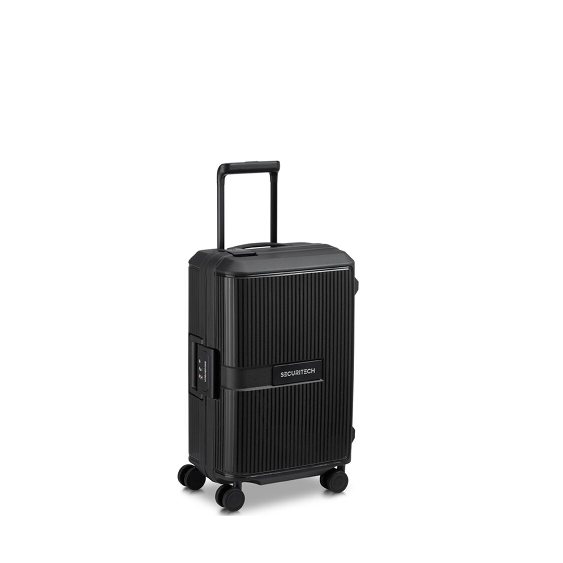 Delsey Stone 4 Double Wheels Trolley Case - Black