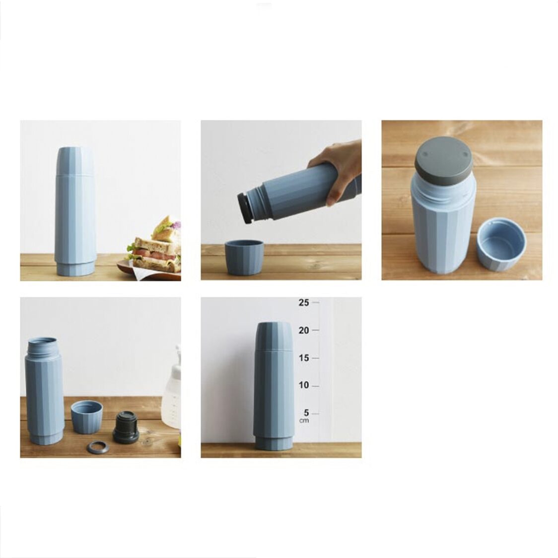 TIGER Double Stainless Steel Bottle 300ml - Smoky Blue (MSK-A030 AS)