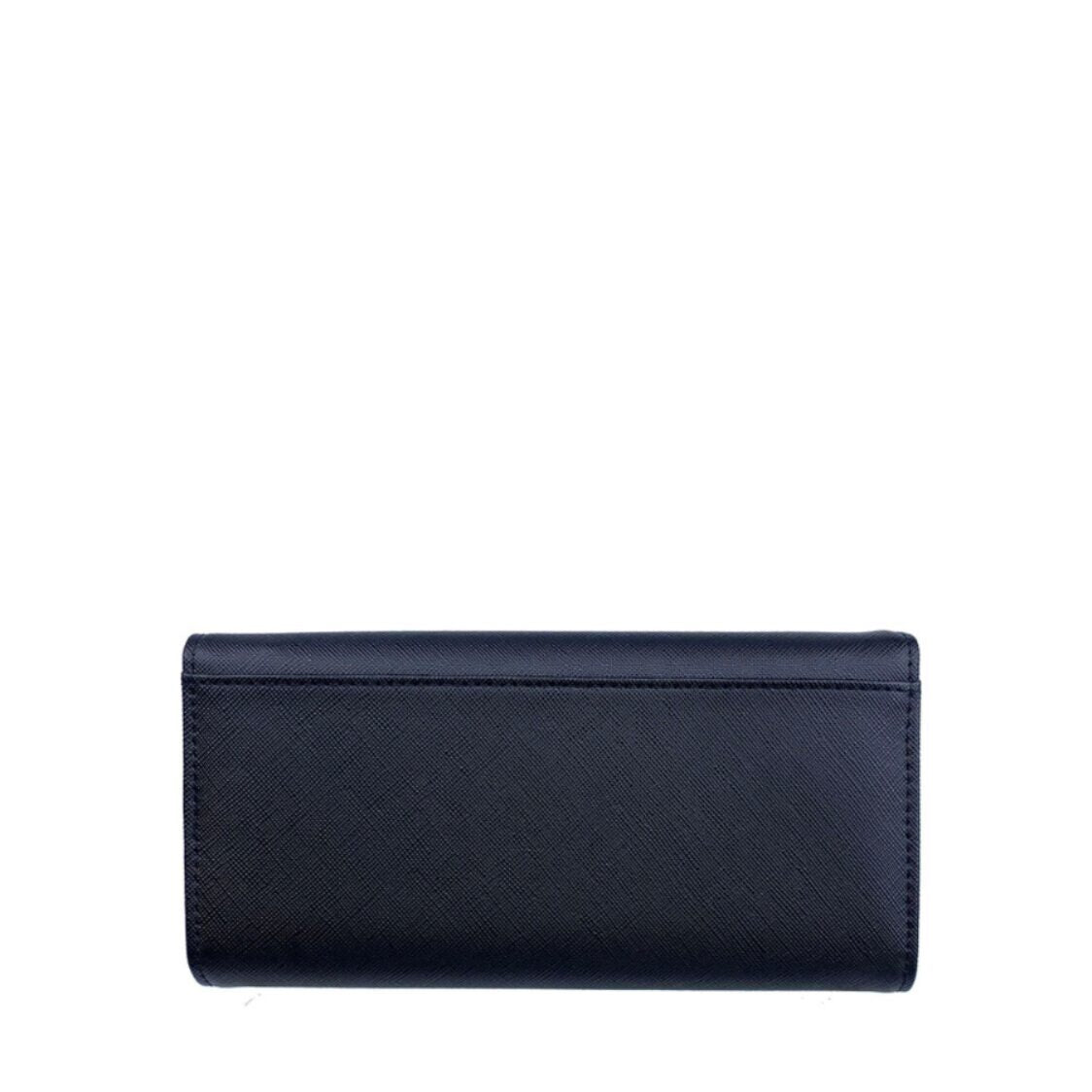 Mel&Co Saffiano Leatherette Tri-Fold Long Wallet