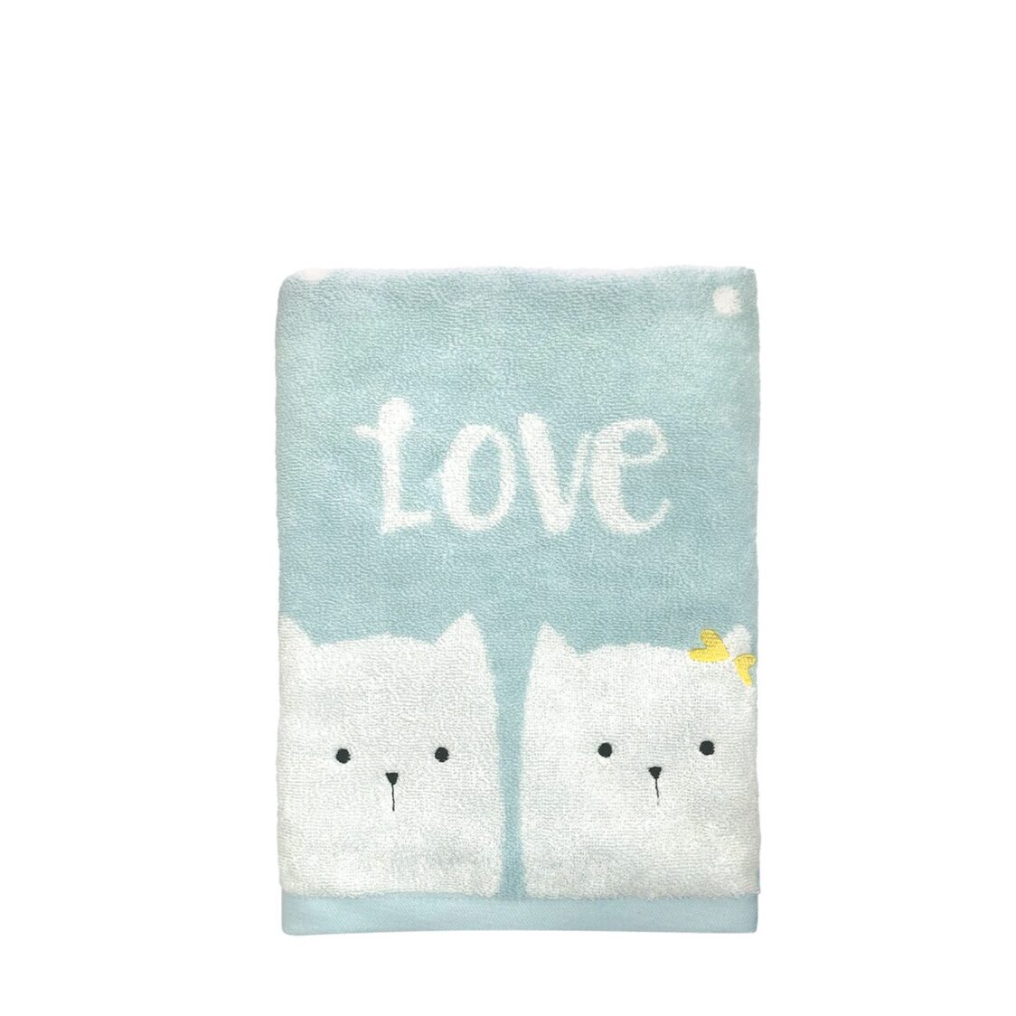 Milton Home Phoebe 100% Cotton Supersoft Yarn Bath Towel Blue