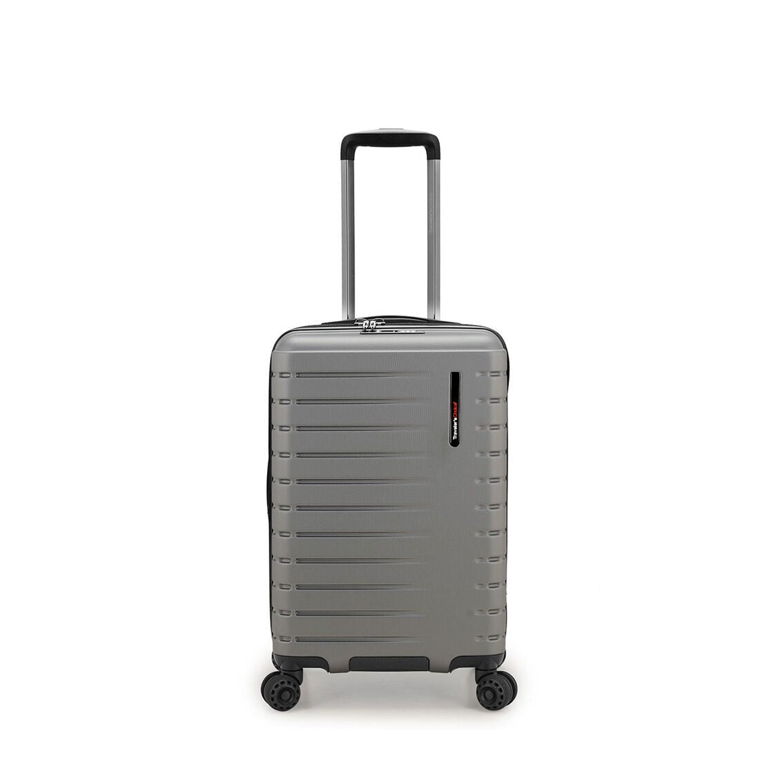 Traveler's Choice Castroville 54cm Cyclone Wheels Expandable Trolley Case with TSA Lock & Anti-theft Zipper - Silver