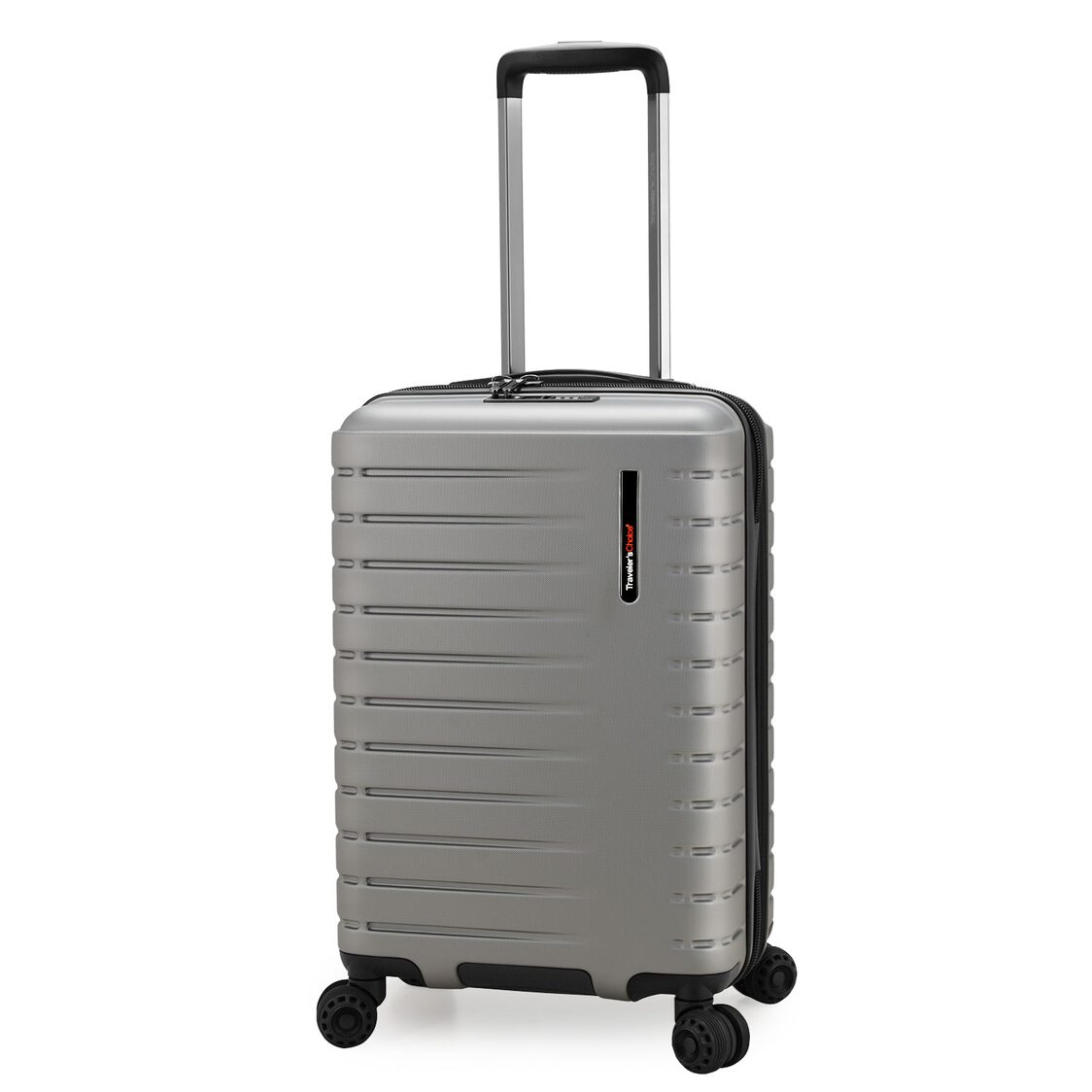 Traveler's Choice Castroville 54cm Cyclone Wheels Expandable Trolley Case with TSA Lock & Anti-theft Zipper - Silver