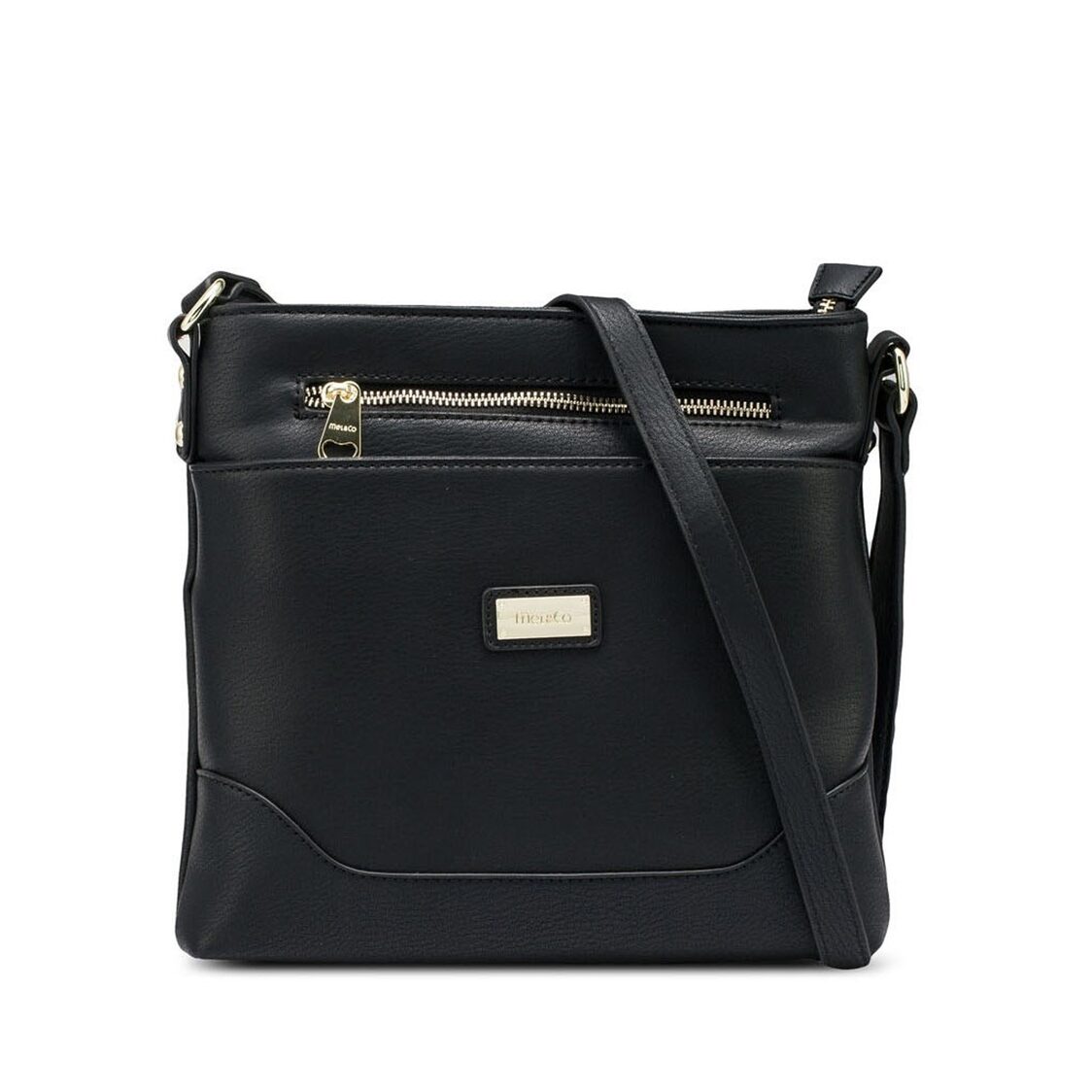 Mel&Co Faux Leather Sling Bag Navy