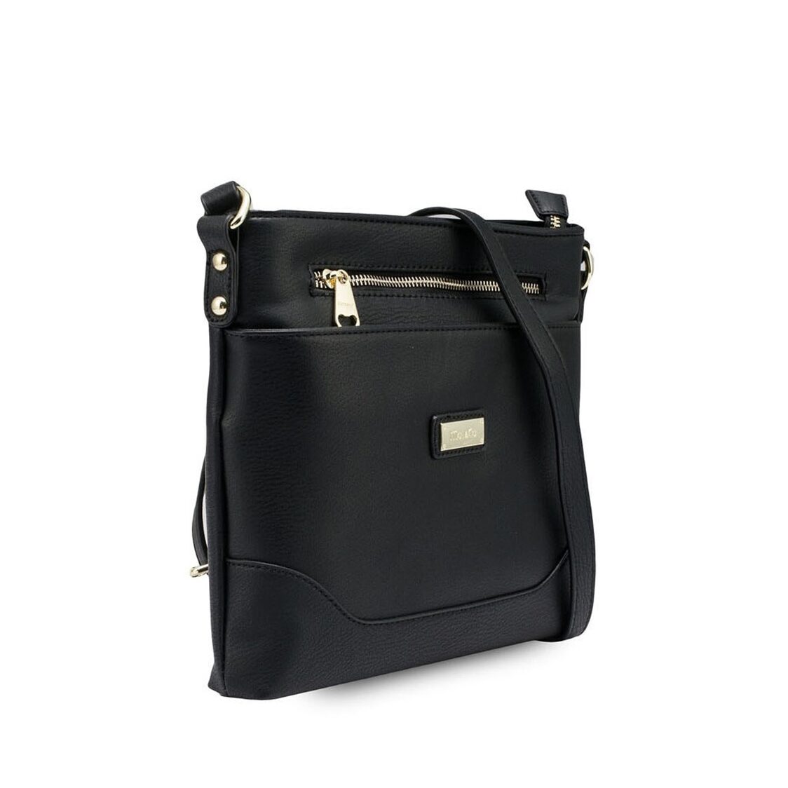 Mel&Co Faux Leather Sling Bag Navy