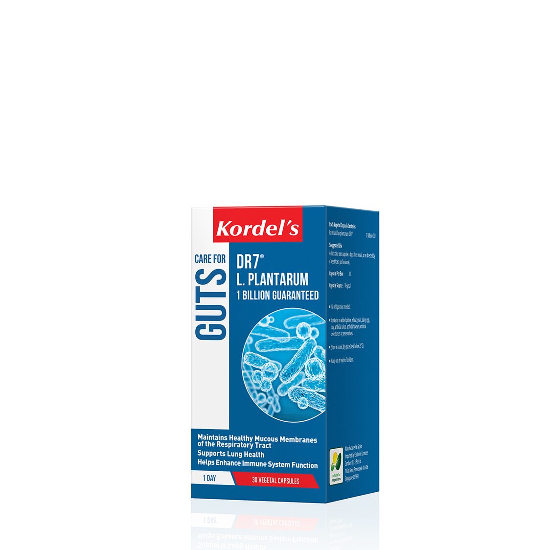 Kordel's DR7® L.Plantarum 1 Billion Guaranteed 30's