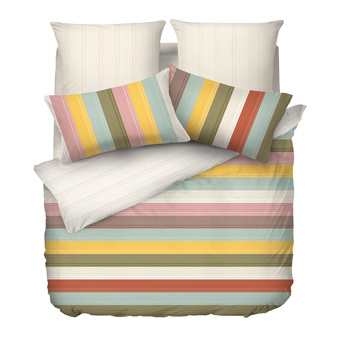 ESPRIT Home 100% Cotton Luster Sateen Fitted Sheet/Bed Set  – Breccia